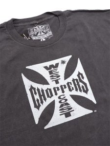 画像3: WEST COAST CHOPPERS GARMENT DYED CROSS LOGO LONG BEACH TEE (3)