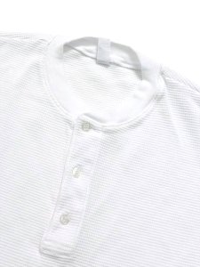 画像3: LOS ANGELES APPAREL L/S HEAVY THERMAL HERITAGE HENLEY OVERSIZED-WHITE (3)