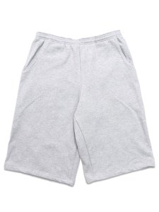 画像1: LOS ANGELES APPAREL HEAVY FLEECE EXTRA WIDE SWEAT SHORTS-ASH (1)