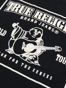 画像3: 【送料無料】TRUE RELIGION PUFF BUDDHA LOGO TEE BLACK (3)