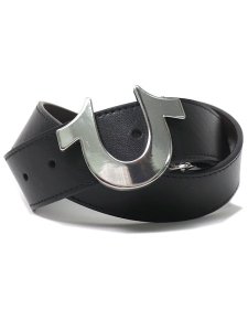 画像1: 【送料無料】TRUE RELIGION HORSESHOE NICKEL REVERSIBLE BELT BLACK/BROWN (1)