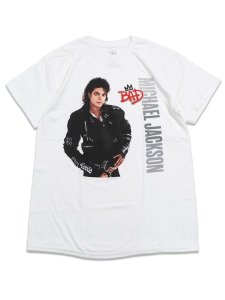 画像1: MERCH TRAFFIC MICHAEL JACKSON BAD SILVER LOGO TEE (1)