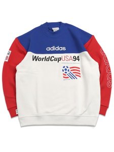 画像1: 【送料無料】ADIDAS WORLD CUP USA94 GRAPHIC SWEATSHIRT-TEAM ROYAL BL/CLOUD WH (1)