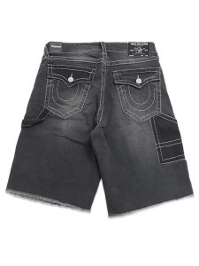 画像2: 【送料無料】TRUE RELIGION VINNY BIG T CARPENTER FRAYED UL BAGGY CARBON SHINE BKW (2)