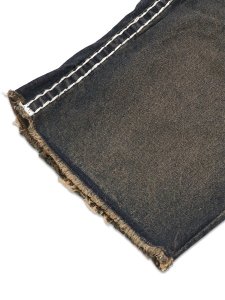 画像6: 【送料無料】TRUE RELIGION VINNY SUPER T FRAYED HEM FLAP ULTRA BAGGY SHORT KYOTO DKW (6)