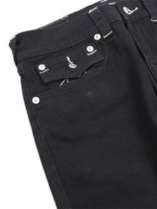 画像3: 【送料無料】TRUE RELIGION BILLY BIG T FLAP 34" BODY RINSE BLACK (3)