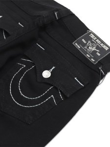 画像5: 【送料無料】TRUE RELIGION BILLY BIG T FLAP 34" BODY RINSE BLACK (5)