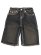 画像2: 【送料無料】TRUE RELIGION VINNY SUPER T FRAYED HEM FLAP ULTRA BAGGY SHORT KYOTO DKW (2)