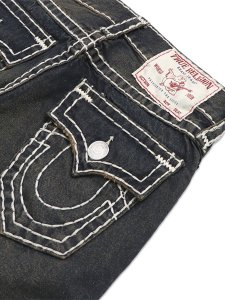 画像5: 【送料無料】TRUE RELIGION VINNY SUPER T FRAYED HEM FLAP ULTRA BAGGY SHORT KYOTO DKW (5)
