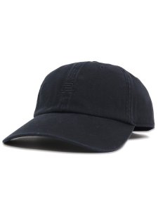 画像1: REIGNING CHAMP COTTON CHINO LOW PRO MONOGRAM STRAPBACK CAP WASHED BLACK (1)