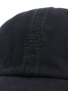 画像6: REIGNING CHAMP COTTON CHINO LOW PRO MONOGRAM STRAPBACK CAP WASHED BLACK (6)