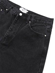 画像3: 【送料無料】WNTD APPAREL GHOST PAINT DENIM PANTS BLACK (3)