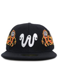 画像2: 【送料無料】WNTD APPAREL TWIN REAPER HAT BLACK (2)