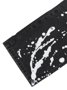 画像7: 【送料無料】WNTD APPAREL GHOST PAINT DENIM PANTS BLACK (7)