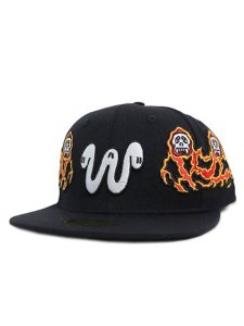 画像1: 【送料無料】WNTD APPAREL TWIN REAPER HAT BLACK (1)