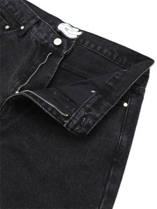 画像4: 【送料無料】WNTD APPAREL GHOST PAINT DENIM PANTS BLACK (4)