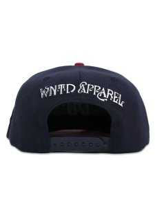 画像4: 【送料無料】WNTD APPAREL TWIN REAPER HAT NAVY/RED (4)