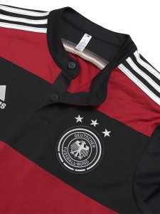 画像4: 【送料無料】ADIDAS GERMANY 2014 AWAY REPLICA UNIFORM-BLACK/VICTORY RED (4)