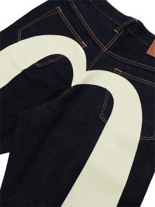 画像6: 【送料無料】EVISU #2030 DAICOCK JEANS INDIGO/WHITE (6)