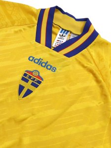 画像3: 【送料無料】ADIDAS SWEDEN 1994 HOME REPLICA UNIFORM-EQT YELLOW (3)