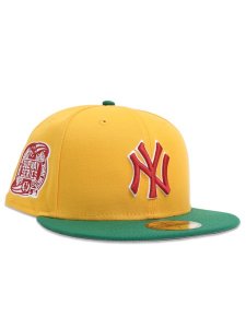 画像2: NEW ERA 59FIFTY CS YANKEES CTWN SUBWAY00 U/GY FB YEL/RED (2)