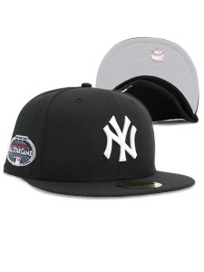 画像1: NEW ERA 59FIFTY CS YANKEES CTWN AS2008 U/GY FB BLK/WHT (1)