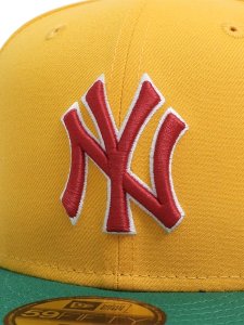 画像8: NEW ERA 59FIFTY CS YANKEES CTWN SUBWAY00 U/GY FB YEL/RED (8)