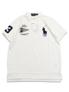 画像1: 【送料無料】POLO RALPH LAUREN CUSTOM  FIT BIG PONY YACHT CLUB POLO SHIRT (1)