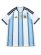 画像1: 【送料無料】ADIDAS ARGENTINA 2026 HOME REPLICA UNIFORM-WHITE/ICY BLUE (1)