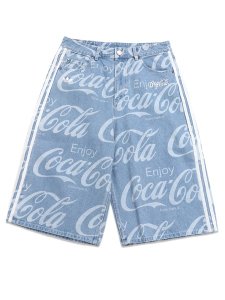 画像1: 【送料無料】ADIDAS COCA COLA CLASSIC SPORT DENIM SHORT-INDIGO DENIM (1)