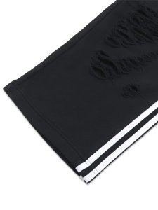 画像6: 【送料無料】ADIDAS WMNS DISTRESSED JOGGERS-BLACK (6)
