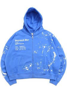 画像1: 【送料無料】WNTD APPAREL GHOST PAINT PANTONE HOODIE SKYVAULT BLU (1)