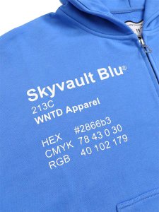 画像3: 【送料無料】WNTD APPAREL GHOST PAINT PANTONE HOODIE SKYVAULT BLU (3)