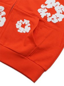 画像4: 【送料無料】DENIM TEARS COTTON WREATH ZIP HOODIE DARK ORANGE (4)