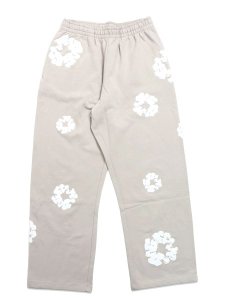 画像1: 【送料無料】DENIM TEARS COTTON WREATH BAGGY SWEATPANTS CREAM (1)