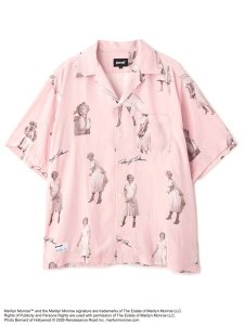 画像1: 【送料無料】SCHOTT MARILYN MONROE RAYON SHIRT (1)