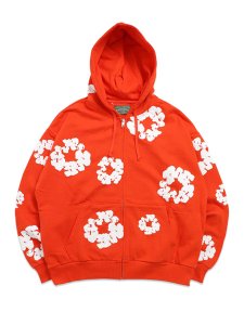 画像1: 【送料無料】DENIM TEARS COTTON WREATH ZIP HOODIE DARK ORANGE (1)