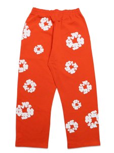 画像2: 【送料無料】DENIM TEARS COTTON WREATH BAGGY SWEATPANTS DARK ORANGE (2)