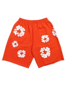 画像1: 【送料無料】DENIM TEARS COTTON WREATH SWEATSHORTS DARK ORANGE (1)