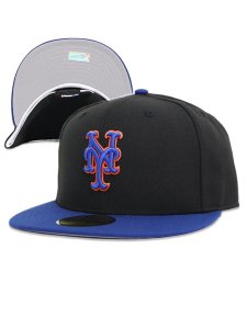画像1: NEW ERA 59FIFTY OLD AUTHENTIC METS BLK/BLU (1)