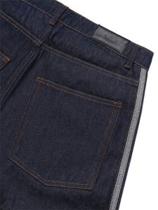 画像6: 【送料無料】ADIDAS FIREBIRD ADICOLOR JORTS MID-RISE STRAIGHT-INDIGO DENIM (6)