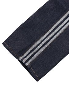 画像7: 【送料無料】ADIDAS FIREBIRD ADICOLOR DENIM MID-RISE STRAIGHT-INDIGO DENIM (7)