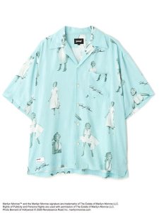 画像1: 【送料無料】SCHOTT MARILYN MONROE RAYON SHIRT (1)