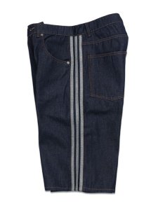 画像3: 【送料無料】ADIDAS FIREBIRD ADICOLOR JORTS MID-RISE STRAIGHT-INDIGO DENIM (3)