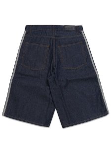 画像2: 【送料無料】ADIDAS FIREBIRD ADICOLOR JORTS MID-RISE STRAIGHT-INDIGO DENIM (2)