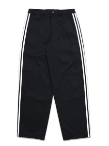 画像1: 【送料無料】ADIDAS 3 STRIPES PLEATED TROUSERS-BLACK (1)