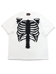 画像1: 【送料無料】VANSON THERMAL S/S TEE BLACK BONE PATCH (1)
