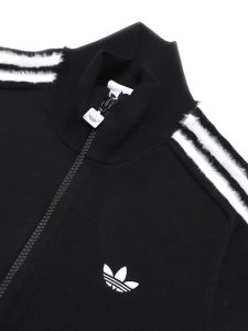 画像3: 【送料無料】ADIDAS WMNS KNITTED FIREBIRD TRACK TOP-BLACK/WHITE (3)