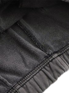 画像7: 【送料無料】VANSON 8/10 LENGTH FLEECE SHORT BLACK BONE DENIM PATCH (7)