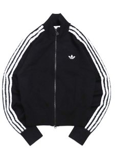 画像1: 【送料無料】ADIDAS WMNS KNITTED FIREBIRD TRACK TOP-BLACK/WHITE (1)